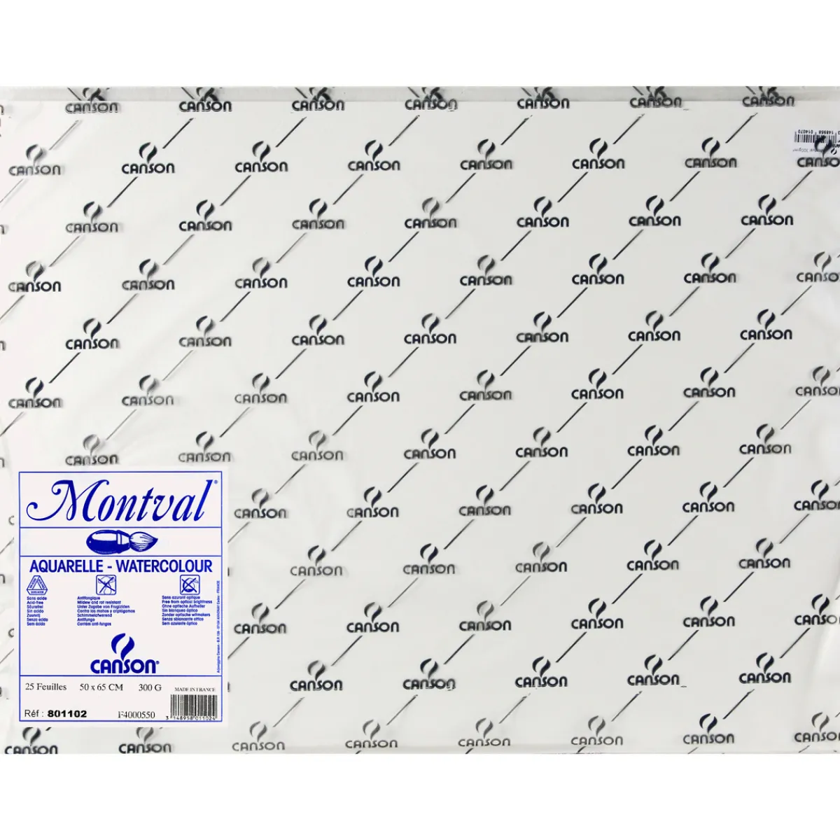 Canson Montval ark 50x65cm GF 300g | Konstnärspapper Lösa Ark