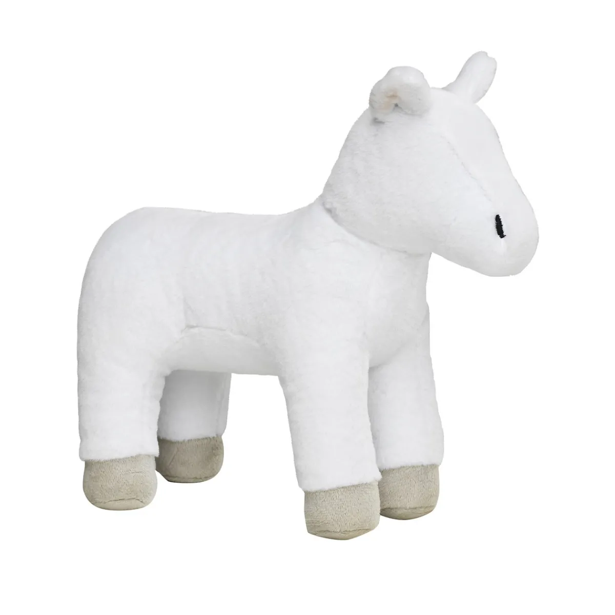 Barn Panduro Hobby My Hobby Pony, vitt litet odekorerat gosedjurs-föl som bjuder in till diy & pyssel, 25×10×22 cm