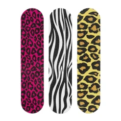 Barn Panduro Hobby Nagelfil 3-pack i 3 olika färger med djurmönster