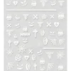 Barn Panduro Hobby Nagelstickers halloween glow – 53 självlysande & spooky nagelklistermärken