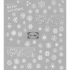 Barn Panduro Hobby Nagelstickers snöflingor + 3 stora motiv, fint till jul! 1 ark nail stickers à 8,5×10 cm
