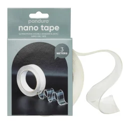 Panduro Hobby Nano Tape 3 meter nanotejp, 3 cm bred – transparent och dubbelhäftande | Dubbelhäftande Tejp