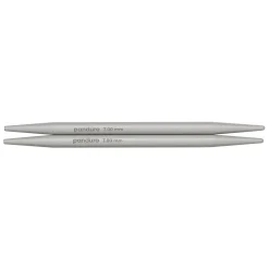 Pony yarn accessories Ändstickor av aluminium, längd 14 cm Ø6,0 mm – för kabel med Glydon-system