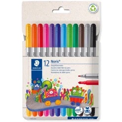 Staedtler Noris Tuschpennor dubbel 12p | Barn Barnpennor