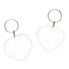 Barn Panduro Hobby Nyckelring med delbar bildbehållare hjärta 2-pack. 5×8 cm (inkl. ring)