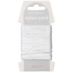 Panduro Jewellery Nylontråd 2 mm vit | Nylontråd