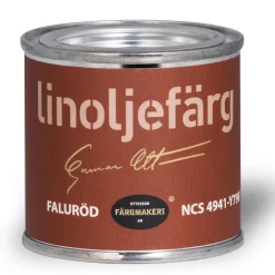 Ottosson Färgmakeri Ottossons Färgmakeri linoljefärg 100 ml, Faluröd 4941-Y79R | Möbelfärger Utomhus