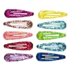 Panduro Hobby 10-pack hårklämmor med gnistrande glitter | Barn Accessoarer