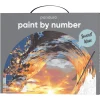 Panduro Hobby Paint by number / måla efter nummer – blomster, 28×35,5 cm + 20 färger & 3 penslar