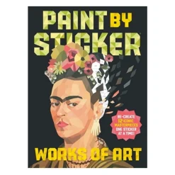 Oklassificerat Paint by sticker works of art, färglägg 12 kända konstverk med klistermärken | Målarböcker För Vuxna
