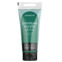 Panduro Acrylic akrylfärg, blank 100 ml – Emerald green | Akrylfärger