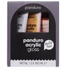 Panduro Acrylic akrylfärg, blanka metallicfärger 3×100 ml | Akrylfärger