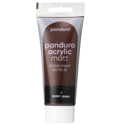 Panduro Acrylic akrylfärg, matt 100 ml – Burnt umber