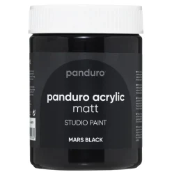 Panduro Acrylic akrylfärg, matt 500 ml – Mars black