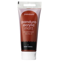 Panduro Acrylic akrylfärg, matt 100 ml – Burnt sienna | Akrylfärger