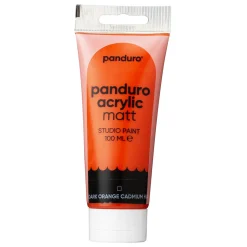 Panduro Acrylic akrylfärg, matt 100 ml – Dark orange cadmium hue | Akrylfärger
