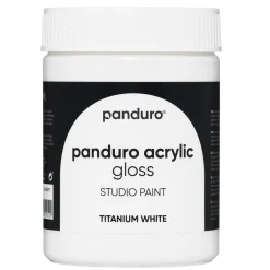 Panduro Acrylic Gloss blank akrylfärg 500 ml Titanium white