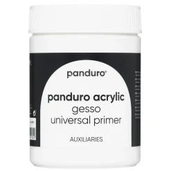 Panduro Acrylic medium gesso, 500 ml täckande vit grundfärg | Målarmedier