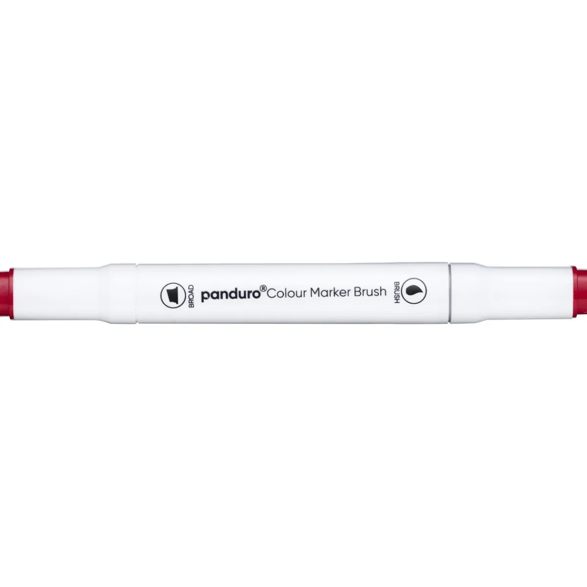 Panduro Colour Marker Brush, penselspets & snedskuren spets – Deep red 10 | Tuschpennor & Markers