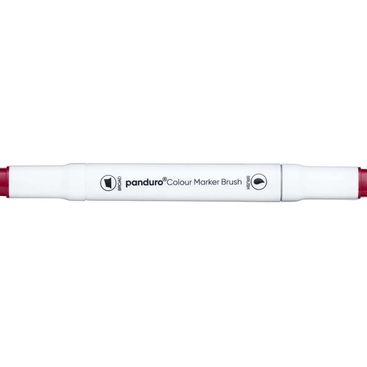 Panduro Colour Marker Brush, penselspets & snedskuren spets – Rose red 3 | Tuschpennor & Markers