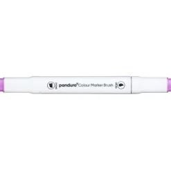 Panduro Colour Marker Brush, penselspets & snedskuren spets – Pale purple 89