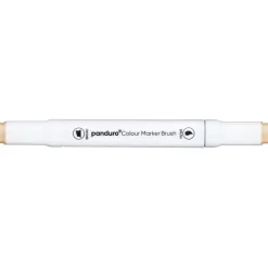 Panduro Colour Marker Brush, penselspets & snedskuren spets – Sand 107 | Tuschpennor & Markers