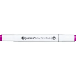 Panduro Colour Marker Brush, penselspets & snedskuren spets – Vivid red / purple 86 | Tuschpennor & Markers