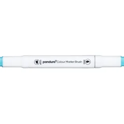 Panduro Colour Marker Brush, penselspets & snedskuren spets – Turquoise blue 68 | Tuschpennor & Markers