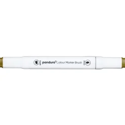 Panduro Colour Marker Brush, penselspets & snedskuren spets – Vivid green 46
