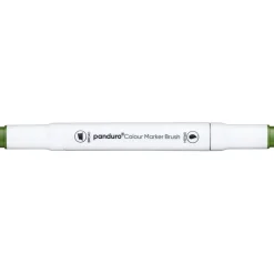 Panduro Colour Marker Brush, penselspets & snedskuren spets – Grass green 47 | Tuschpennor & Markers