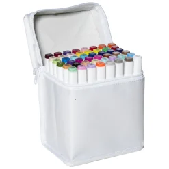 Panduro Colour Marker Brush 48 – twintip-markers med penselspets & snedskuren spets | Tuschpennor & Markers