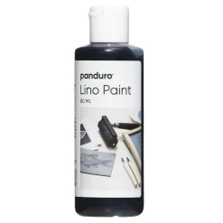 Panduro Hobby Panduro Lino Paint, vattenbaserad linoleumfärg, svart 80 ml | Linoleumfärg