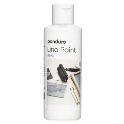 Panduro Hobby Panduro Lino Paint, vattenbaserad linoleumfärg, vit 80 ml