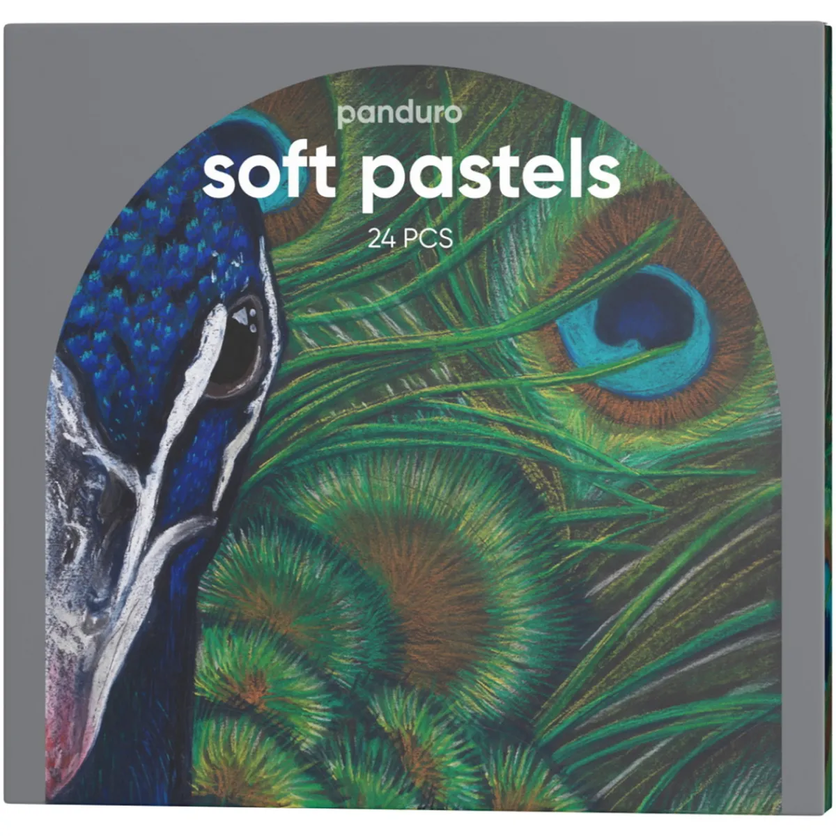 Panduro Hobby Panduro Soft Pastels – set med 24 torrpastellkritor