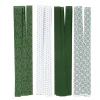 Panduro Design Pappersremsor 32 st. Klassiskt grönt och vitt tema – remsorna är 45×1,5 cm