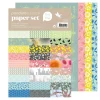 Panduro Design Pappersset med 54 ark – blommor, vår och mönster, A4 (210x297 mm), 70 g/m²