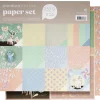 Panduro Design Pappersset med lekfulla färger och sagodjur – 305×305 mm, 24 ark, 230g/m²