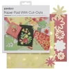 Panduro Design Pappersset med utskurna blommor, blad & löv, 24 ark, 20×20 cm, 120 g/m² | Designark