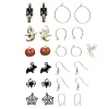 Panduro Jewellery 6 par örhängen med 6 par läbbiga halloween-motiv | Örhängen
