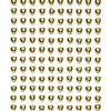 Panduro Hobby Pearl stickers guldiga hjärtan – 240 kärleksfulla pärlstickers. Ø7 mm | Pearlstickers