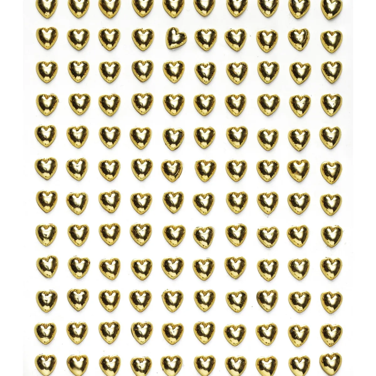 Panduro Hobby Pearl stickers guldiga hjärtan – 240 kärleksfulla pärlstickers. Ø7 mm | Pearlstickers