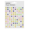 Panduro Hobby Pearl Stickers hjärta färgmix – totalt 240 iriserande hjärtan som är Ø7 mm