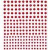 Panduro Hobby Pearl stickers röd – 420 rödglänsande pärlstickers. Ø4, 5, 6 mm | Pearlstickers