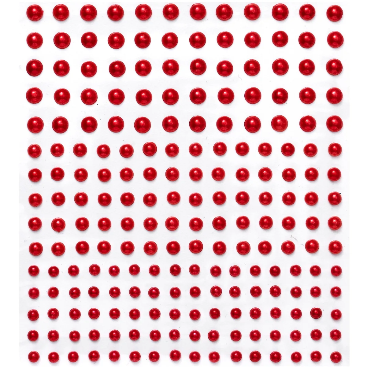 Panduro Hobby Pearl stickers röd – 420 rödglänsande pärlstickers. Ø4, 5, 6 mm | Pearlstickers