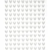 Panduro Hobby Pearl stickers vita hjärtan – 240 kärleksfulla pärlstickers. Ø7 mm