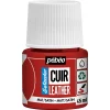 Pebeo Cuir Leather 45 ml läderfärg, färgar även PU läder – Gul, matt satin-finish