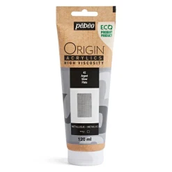Pebeo Origin Acrylics akrylfärg 120 ml Silver 42 | Akrylfärger