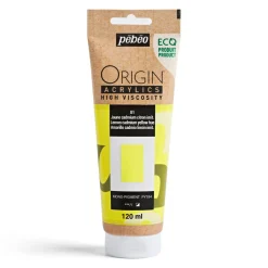 Pebeo Origin Acrylics akrylfärg 120 ml Lemon cadmium yellow hue 01 | Akrylfärger