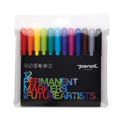 Penol Permanent Markers For Future Artists, 12-pack färgstarka märkpennor | Märkpennor & Lackpennor
