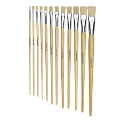 Panduro Hobby Pensel flat oljefärg 12 st